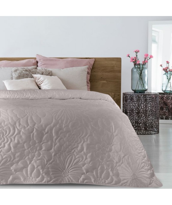 Narzuta velvet Ariel 4 230x260 ciemnoróżowa Eurofirany Narzuta velvet Ariel 4 230x260 ciemnoróżowa