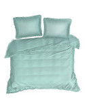 Pościel mikrofibra 200x220 + 2x70x80 Mi Falbanka zielona Eurofirany