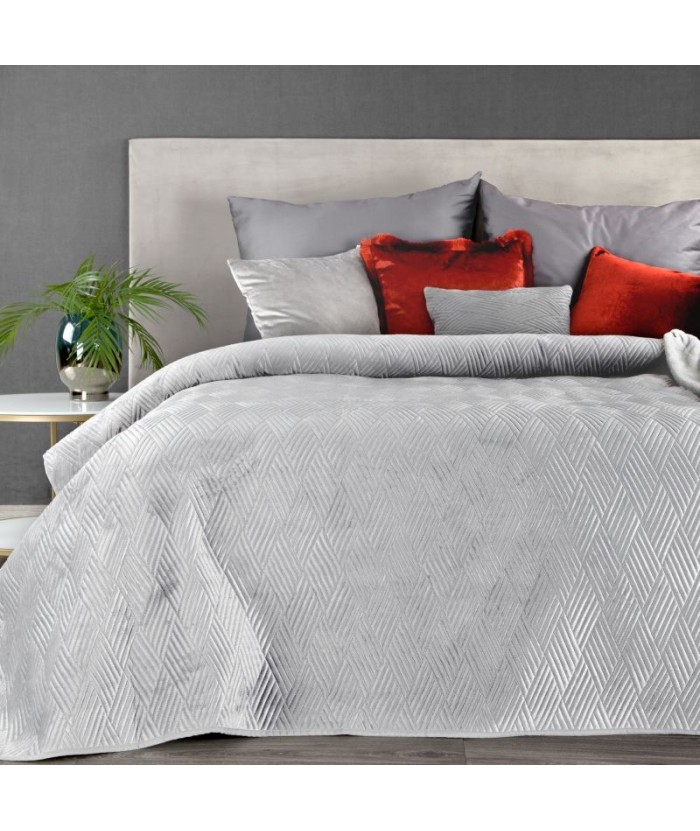 Narzuta velvet Ariel 1 230x260 biała Eurofirany Narzuta velvet Ariel 1 230x260 biała