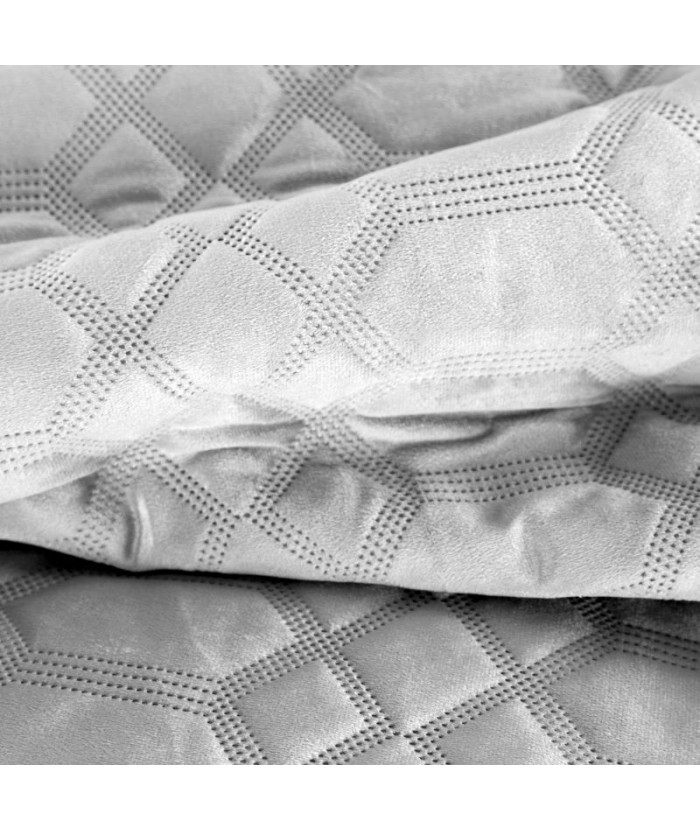 Narzuta velvet Ariel 2 230x260 biała Eurofirany Narzuta velvet Ariel 2 230x260 biała