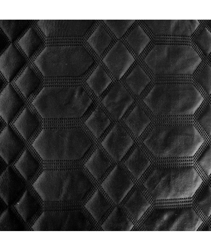 Narzuta velvet Ariel 2 230x260 czarna Eurofirany Narzuta velvet Ariel 2 230x260 czarna