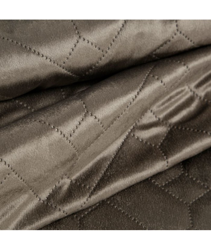 Narzuta velvet Luiz 220x240 brązowa Eurofirany Narzuta velvet Luiz 220x24 brązowa