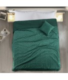 Narzuta velvet Luiz 170x210 ciemnozielona