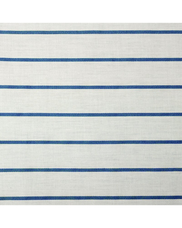 Pościel satyna bawełniana 160x200 + 2x70x80 Raya biała/granatowa Eurofirany