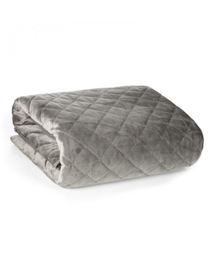 Narzuta velvet Ria 1 220x240 ciemnobeżowa Eurofirany Narzuta velvet Ria 1 220x240 ciemnobeżowa