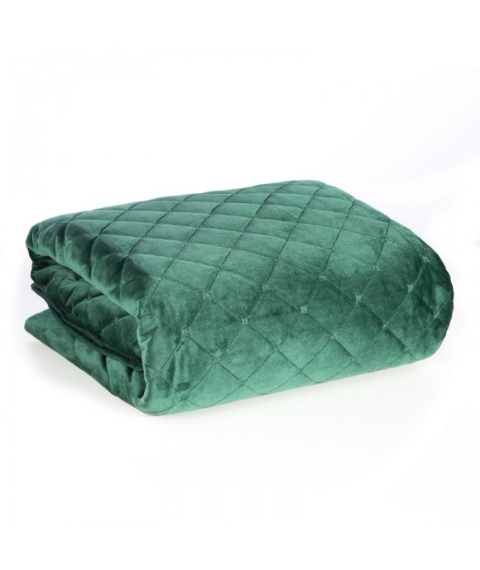 Narzuta velvet Ria 1 170x210 ciemnozielona