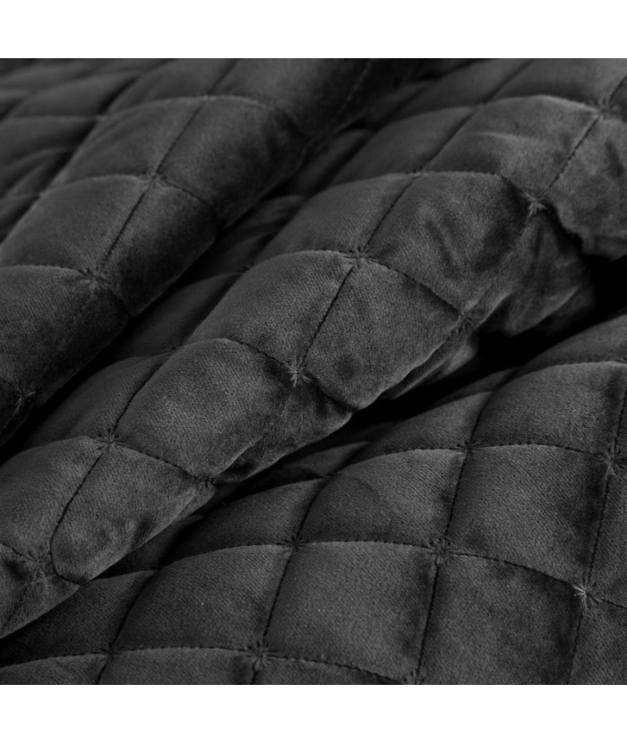 Narzuta velvet Ria 1 220x240 czarna