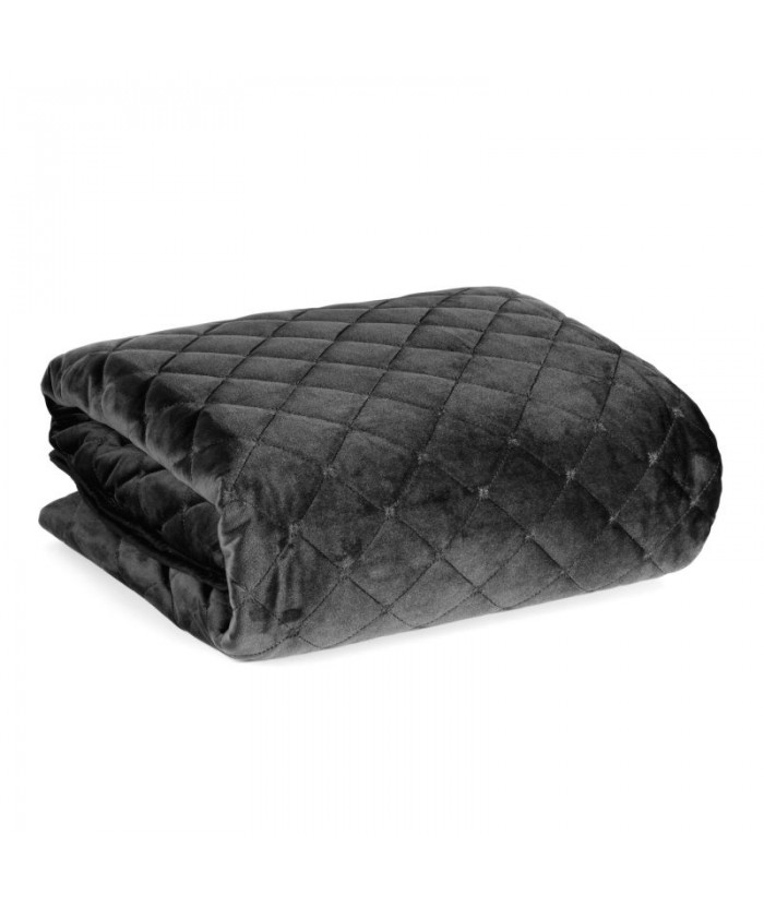 Narzuta velvet Ria 1 220x240 czarna