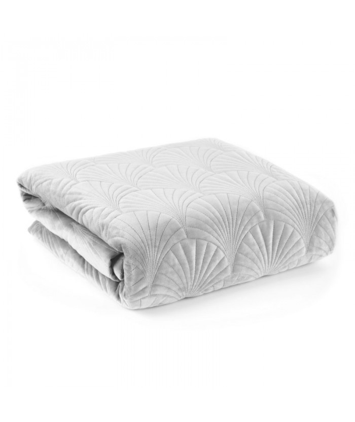 Narzuta velvet Ria 2 220x240 biała Eurofirany Narzuta velvet Ria 2 220x240 biała
