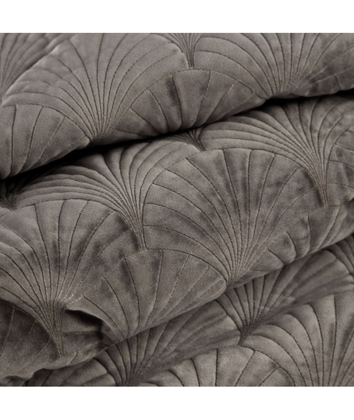 Narzuta velvet Ria 2 220x240 ciemnobeżowa Eurofirany Narzuta velvet Ria 2 220x240 ciemnobeżowa