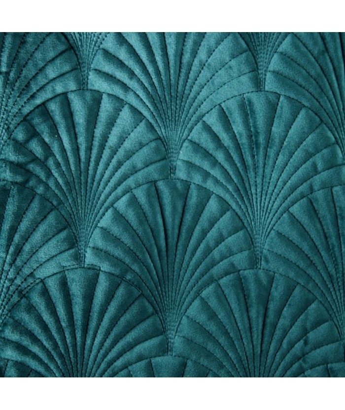 Narzuta velvet Ria 2 170x210 ciemnoturkusowa Eurofirany Narzuta velvet Ria 2 170x210 ciemnoturkusowa