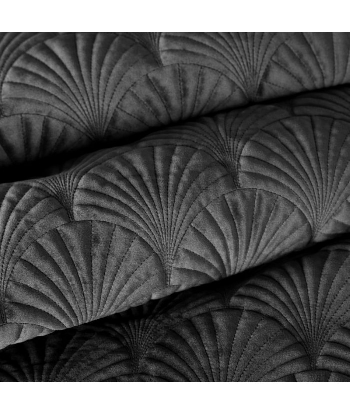 Narzuta velvet Ria 2 220x240 czarna