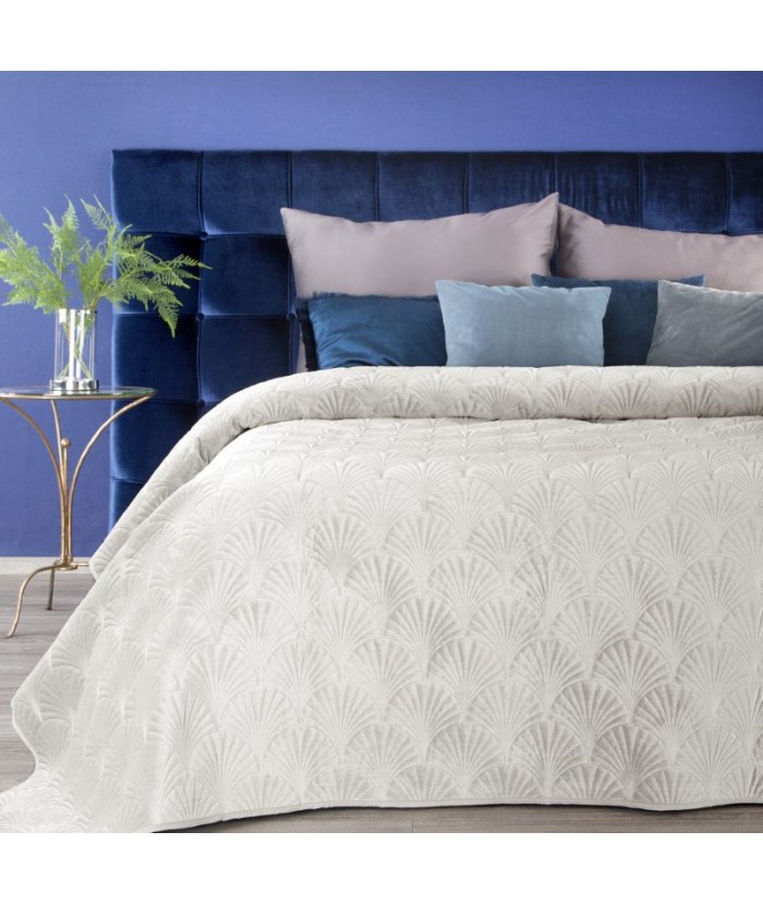 Narzuta velvet Ria 2 220x240 kremowa