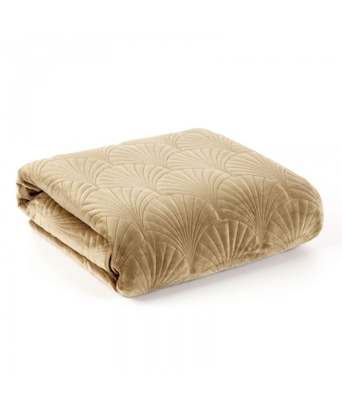 Narzuta velvet Ria 2 170x210 miodowa Eurofirany Narzuta velvet Ria 2 170x210 miodowa