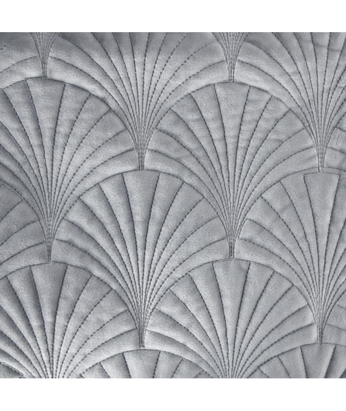 Narzuta velvet Ria 2 220x240 srebrna