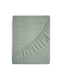Prześcieradło wysokie bawełna jersey 180x200x30 z gumką szałwiowe Eurofirany