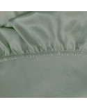 Prześcieradło wysokie bawełna jersey 180x200x30 z gumką szałwiowe Eurofirany