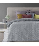 Narzuta velvet Ariel 2 170x210 srebrna