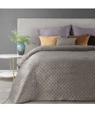 Narzuta velvet Dimon 220x240 ciemnobeżowa