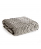 Narzuta velvet Dimon 230x260 ciemnobeżowa