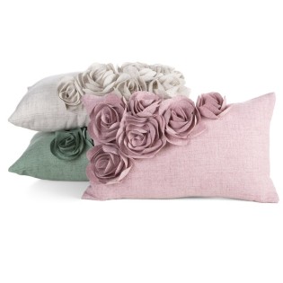 Poszewka 30x50 Flores beżowa Eurofirany 