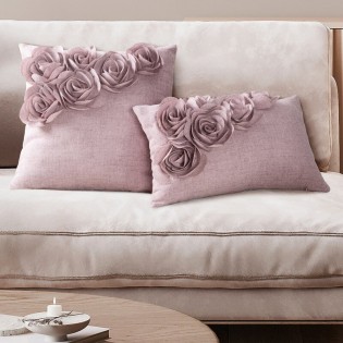 Poszewka 30x50 Flores różowa Eurofirany 