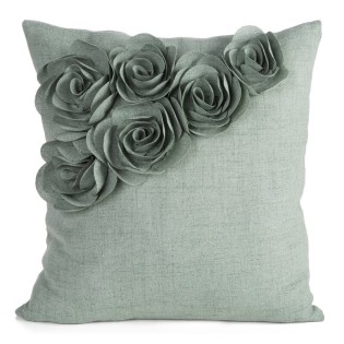 Poszewka 45x45 Flores zielona Eurofirany 