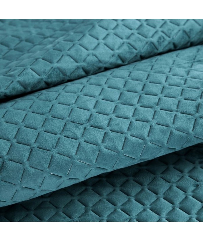Narzuta velvet Dimon 220x240 ciemnoturkusowa Eurofirany Narzuta velvet Dimon 220x240 ciemnoturkusowa