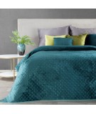 Narzuta velvet Dimon 230x260 ciemnoturkusowa