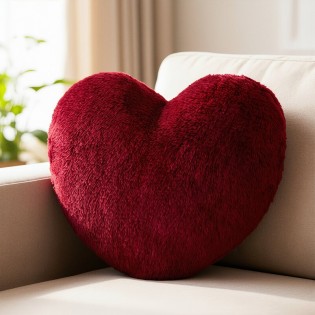 Poduszka dekoracyjna serce 45x45 Heart czerwona Eurofirany