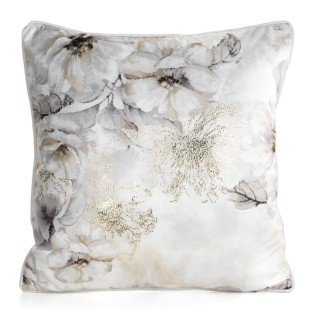 Poszewka velvet 45x45 Luiza srebrna/szara Eurofirany