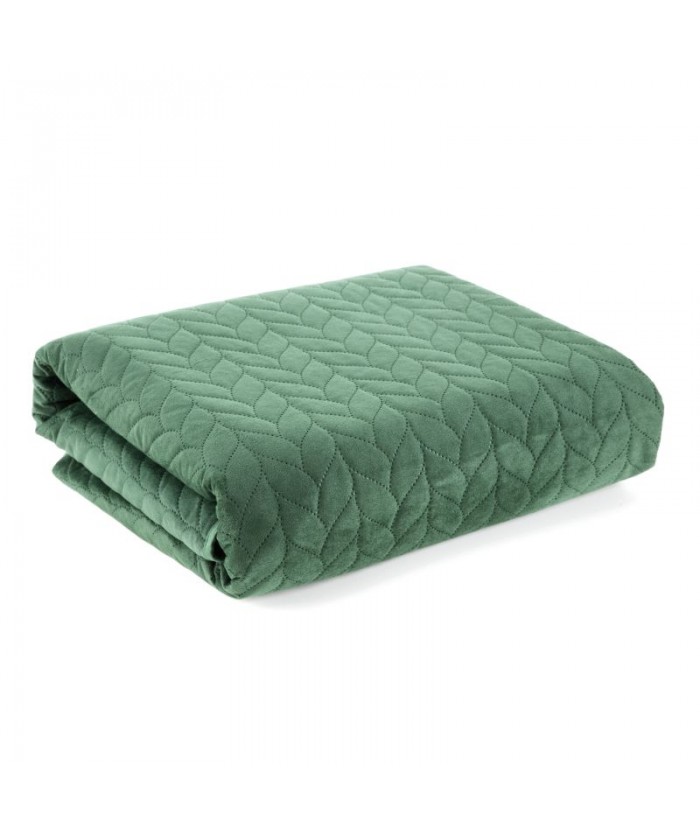 Narzuta velvet Luiz 1 170x210 ciemnozielona