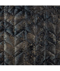 Narzuta velvet Agata 170x210 czarna/złota