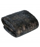 Narzuta velvet Agata 170x210 czarna/złota