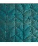 Narzuta velvet Agata 170x210 turkusowa/złota