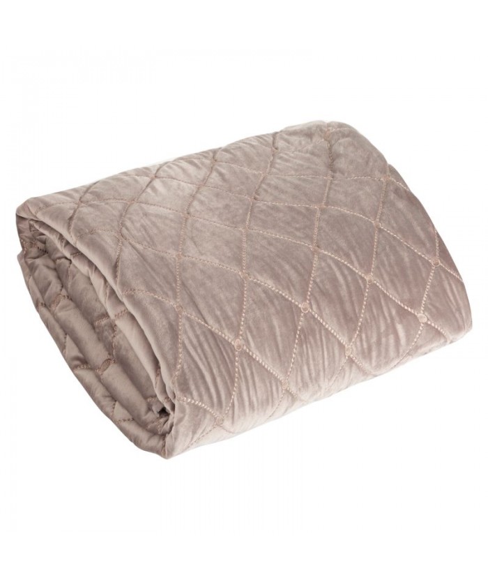 Narzuta velvet Amareta 170x210 beżowa