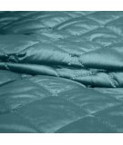 Narzuta velvet Amareta 170x210 ciemnoturkusowa