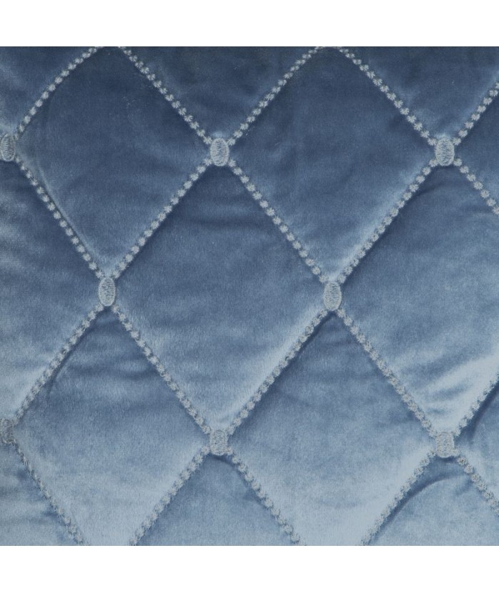 Narzuta velvet Amareta 170x210 niebieska