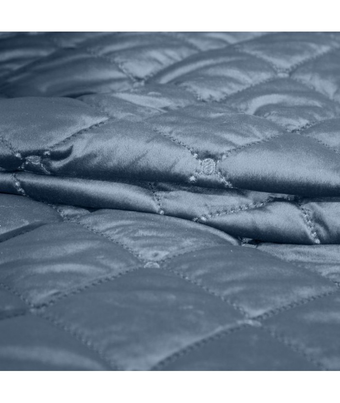 Narzuta velvet Amareta 170x210 niebieska