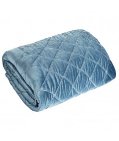 Narzuta velvet Amareta 170x210 niebieska