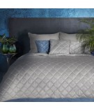 Narzuta velvet Amareta 170x210 srebrna