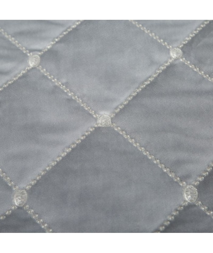 Narzuta velvet Amareta 170x210 srebrna