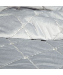 Narzuta velvet Amareta 170x210 srebrna