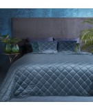 Narzuta velvet Amareta 220x240 niebieska