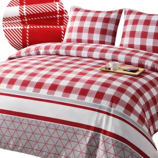 Pościel flanela bawełniana 160x200 + 2x70x80cm 31520/1 FLANELOVE Darymex