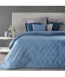 Narzuta velvet Ariel 3 220x240 niebieska