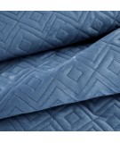 Narzuta velvet Ariel 3 220x240 niebieska