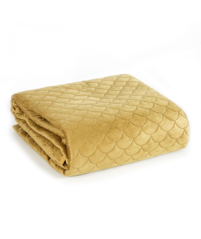 Narzuta velvet Ariel 170x210 miodowa Eurofirany Narzuta velvet Ariel 170x210 miodowa