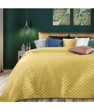 Narzuta velvet Ariel 170x210 musztardowa