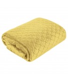 Narzuta velvet Ariel 170x210 musztardowa